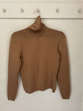 Ann Taylor Camel Turtleneck Sweater